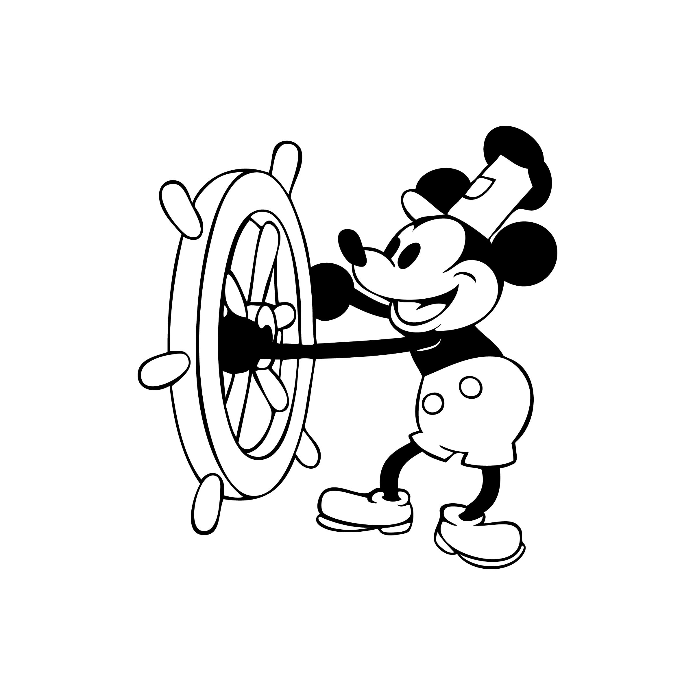 Mickey Mouse 12 Steamboat Willie Vintage old fashioned Etsy