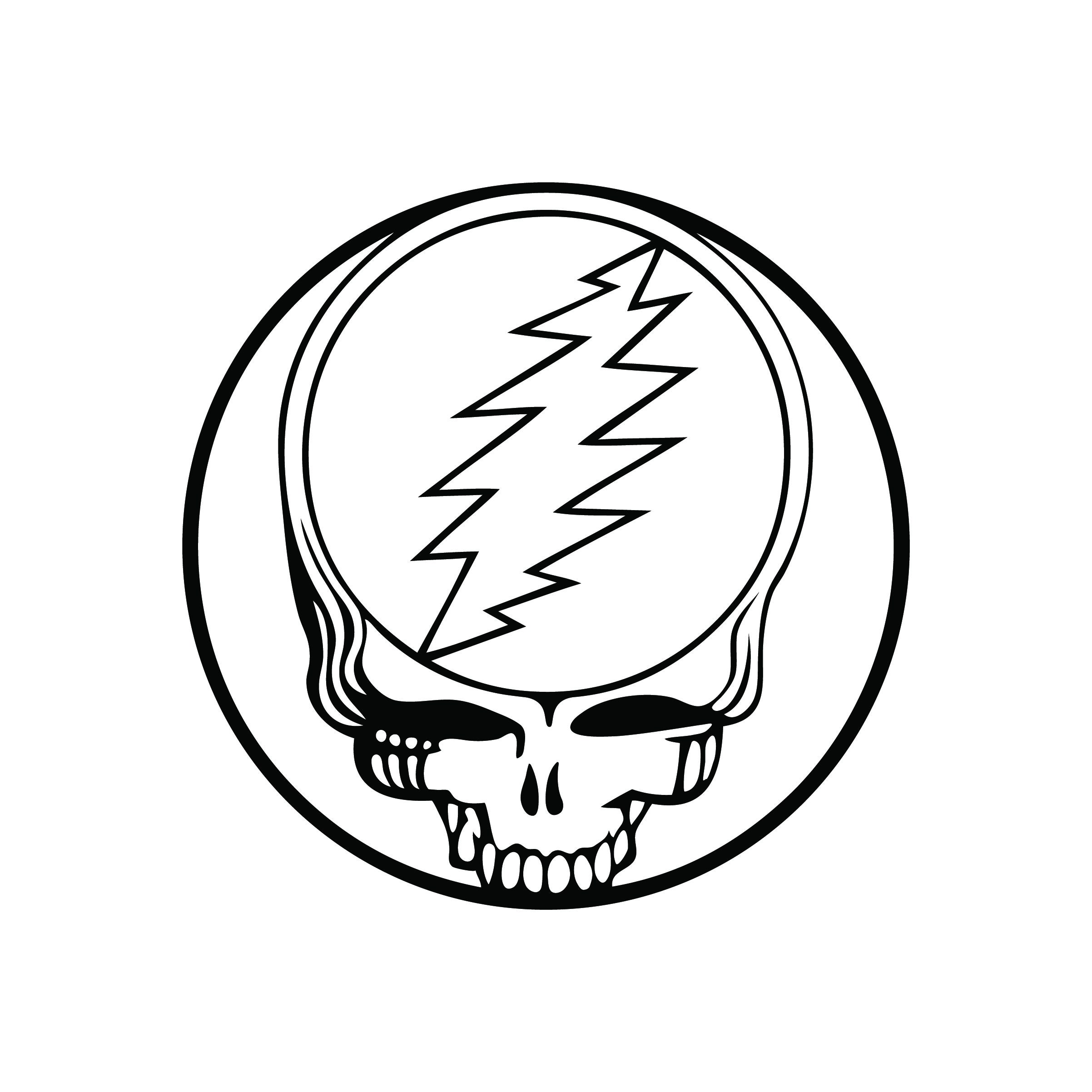 Grateful Dead Steal Your Face Sketch Coloring Page