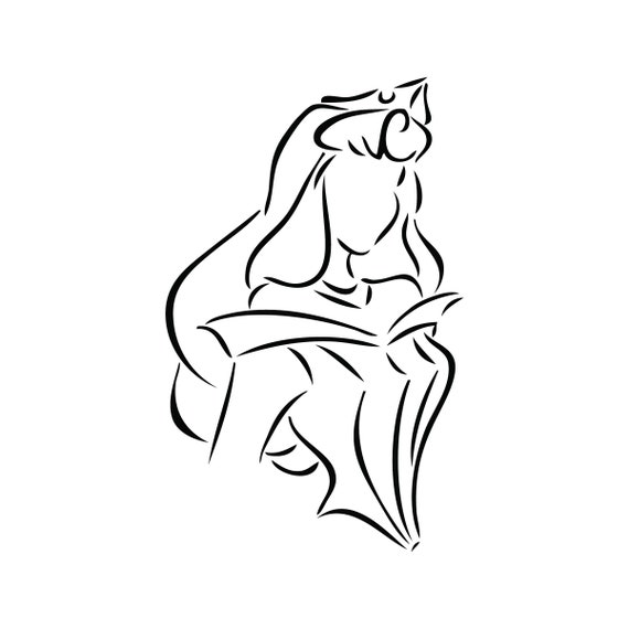 Free Free 310 Princess Outline Svg SVG PNG EPS DXF File