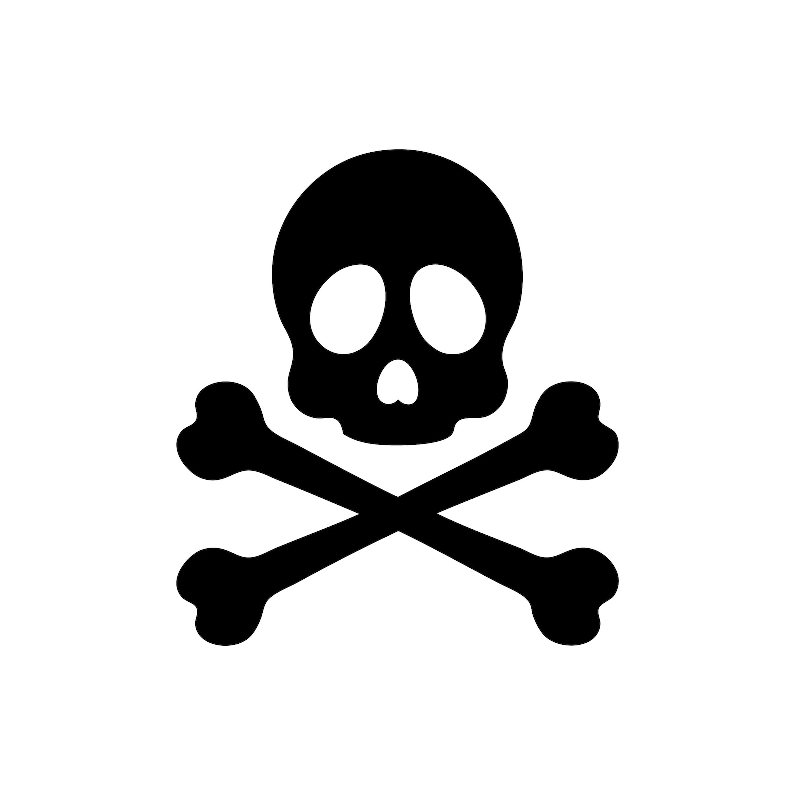 Cartoon Skull and Crossbones