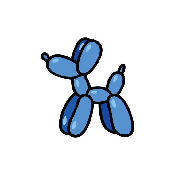 Download Balloons 1 Blue Balloon Animal Dog Doggy Digital Download Etsy