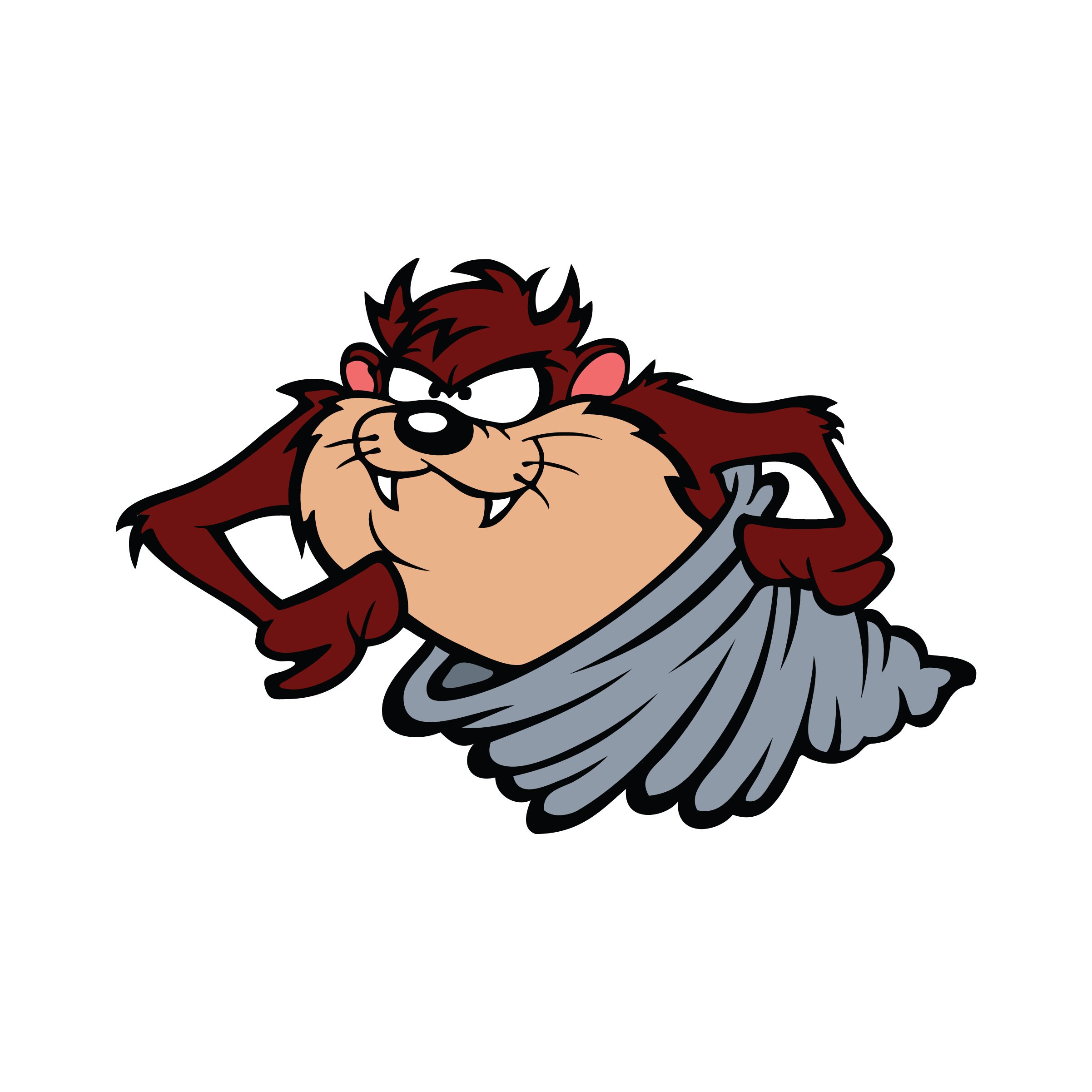 Taz 9 Tas the Tasmanian Devil grey Tornado Digital | Etsy