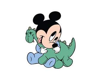 Baby Mickey Png Etsy