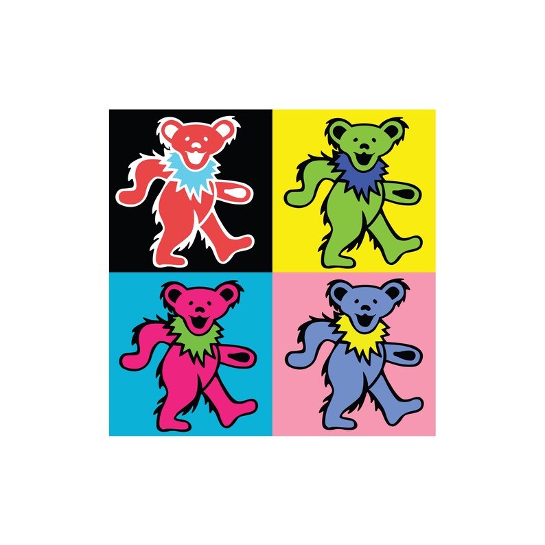 Download Grateful Dead 2 Jerry Bear dancing dance dead head logo | Etsy