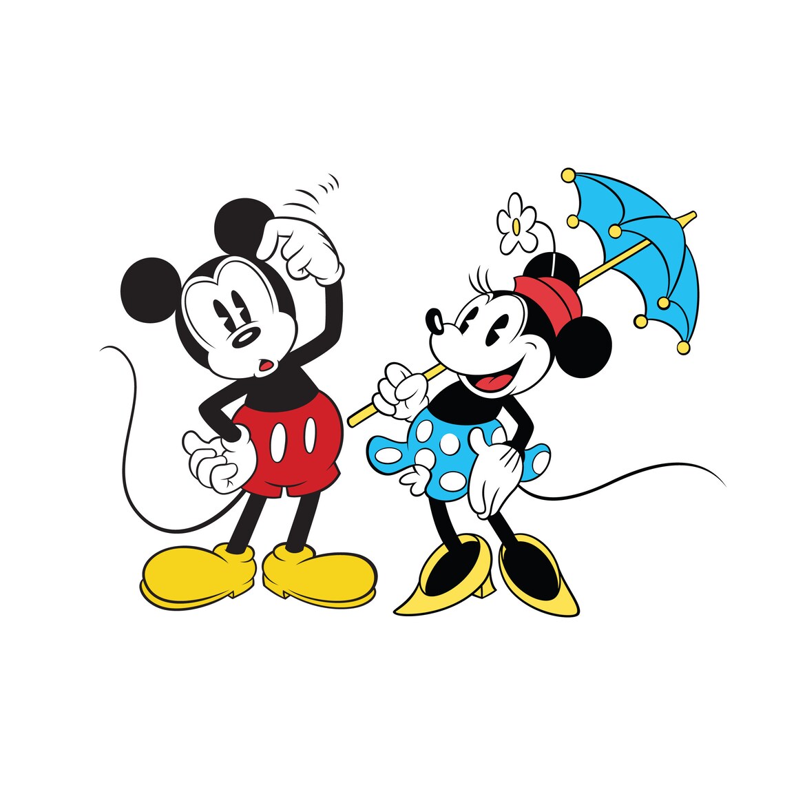 Mickey & Minnie 9 mouse Old Fashioned Digital Download Etsy