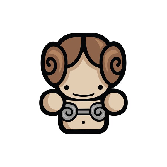 Download Princess Leia 1 Star Wars Cute Digital Download Pdf Etsy