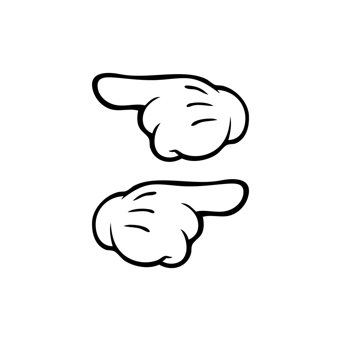 Mickey Mouse Gloves SVG