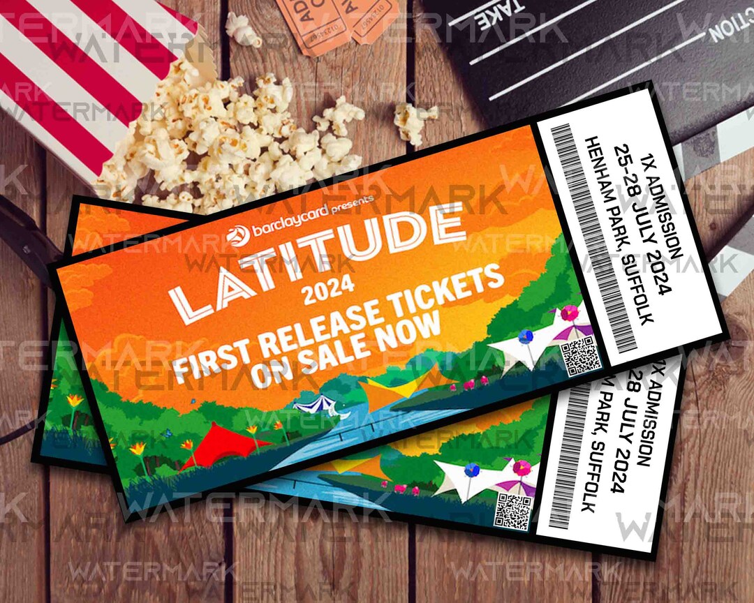 Printable Latitude Festival Ticket 2024 Surprise Gift Reveal Surprise Gift Reveal Editable