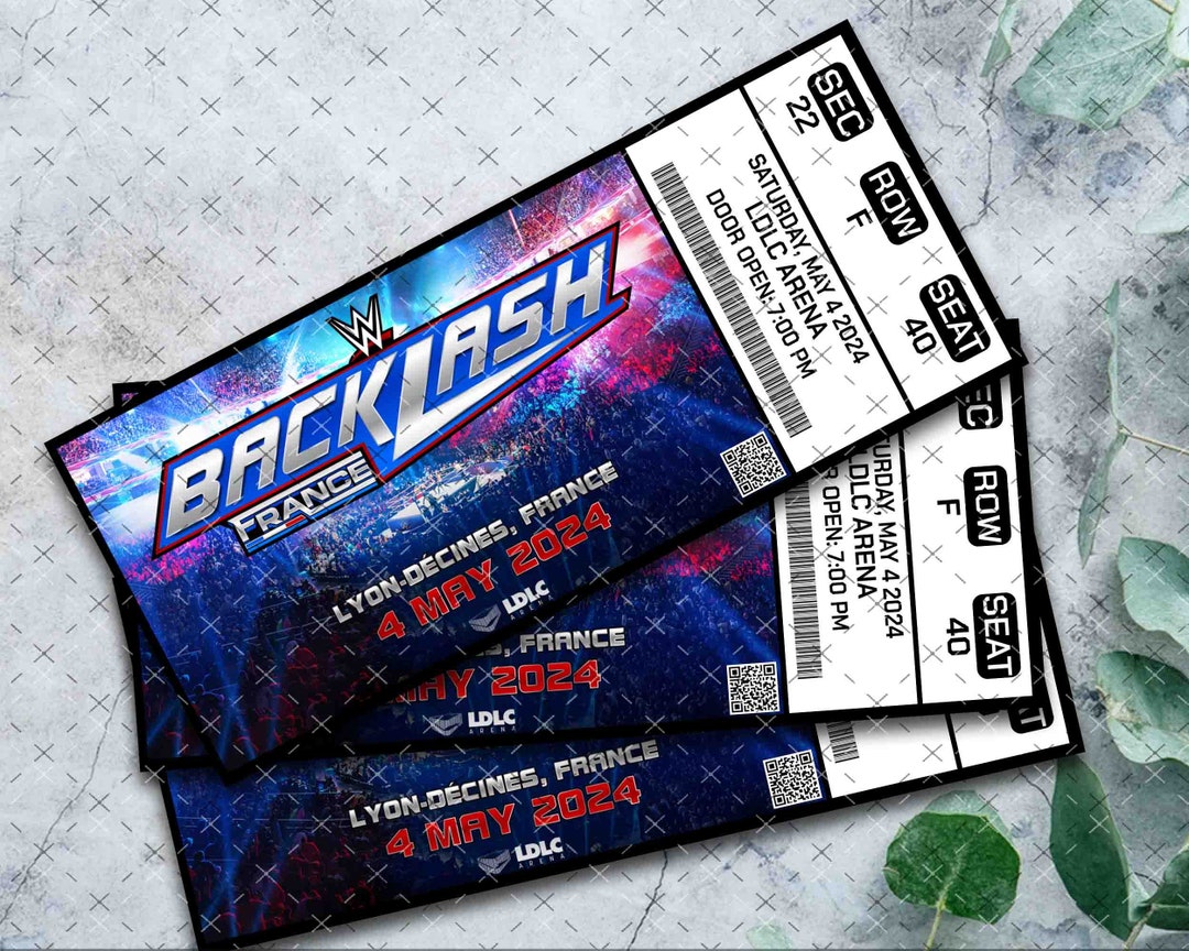 Custom Printable WWE Wrestlemania XL Ticket Road to Wrestlemania ...