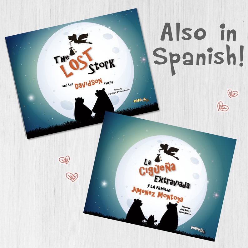 Adoption Gift / Personalized Book for Adoptive Parents / Baby Shower