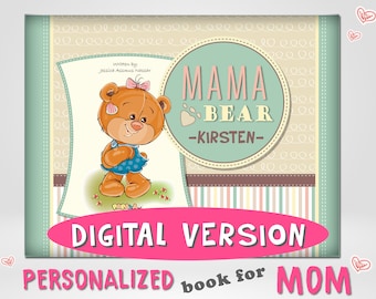 Personalized Book for Mom - Digital Download - Gift for mother - Super mommy - Mama bear
