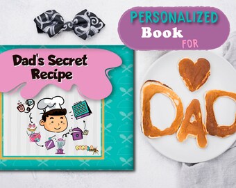 Personalized Book for Dad, Unique Father's Day Gift, For Cheff - Daddy cooking