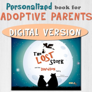 Printable Personalized Book for Adoptive Parents / Digital Personalised Story  Book /  Adoption Baby Shower / Gift Foster to Adopt Baby