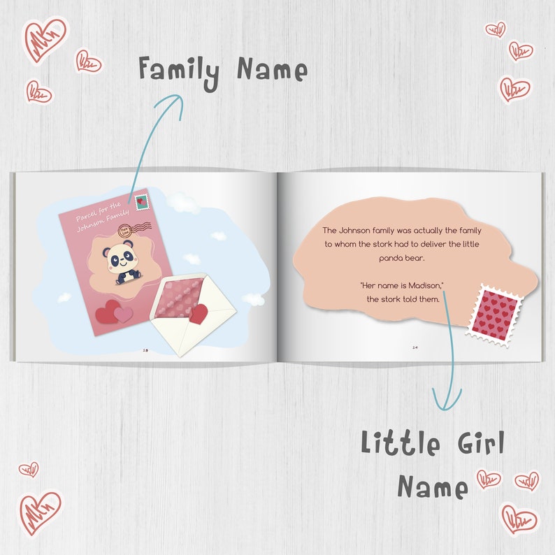 Adoption Gift / Personalized Book for Adoptive Parents / Baby Shower
