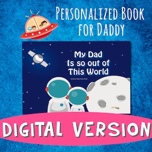 Printable Personalized Book for Daddy/ Gift for Dad / Father's Day Gift /  / Digital Personalised Book / Personalized Book for Dad