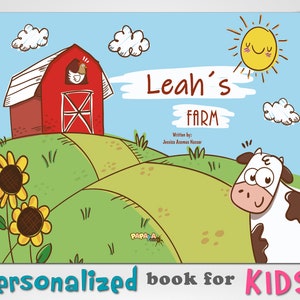 Personalized Farm Animal Book: Toddler Birthday Gift
