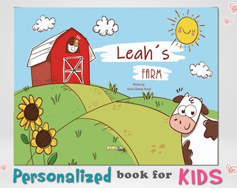 Personalized Farm Animal Book: Toddler Birthday Gift