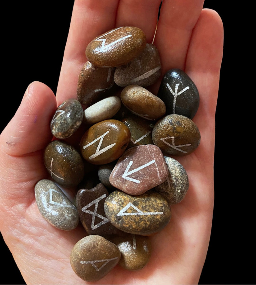 Forever Rune Elder Futhark Runes Set - Natural Stones / Runes / Rune Sets - Etsy