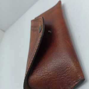 genuine leather handmade glasses case