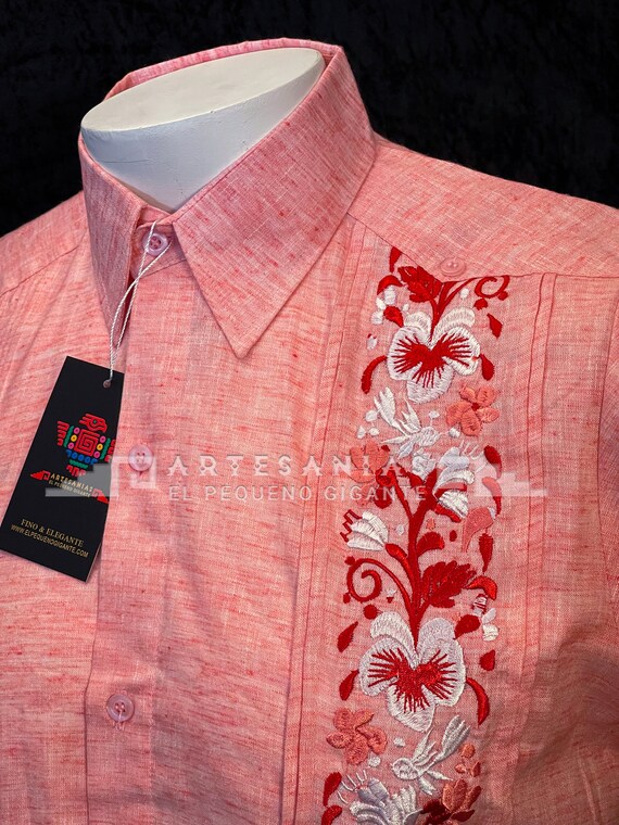Guayabera rosa palo sale