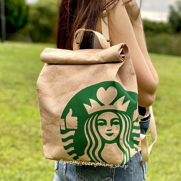 ORIGINAL CREATOR Smilebucks ( Starbucks ) Backpack - Recycled Polyester - Quirky Design