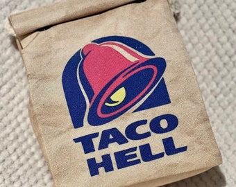 Taco Hell ( Taco Bell ) Sling Bag - Recycled Polyester - Quirky Design