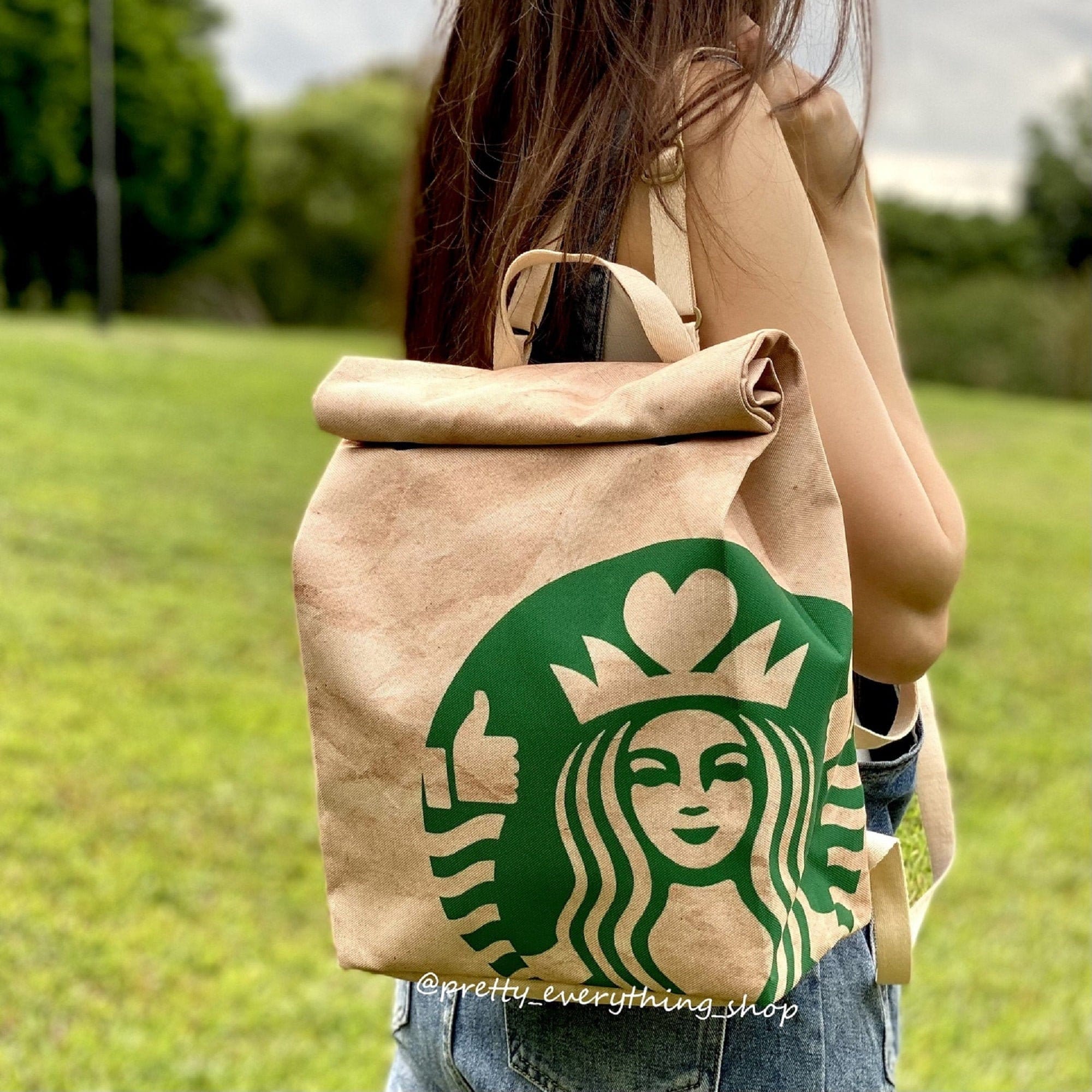 Original Creator Smilebucks ( Starbucks ) Sling Bag - Recycled Polyester - Quirky Design