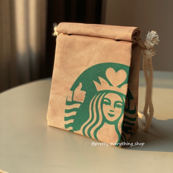 ORIGINAL CREATOR Smilebucks ( Starbucks ) Sling Bag - Recyceltes Polyester - Skurriles Design