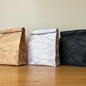Borsa pranzo in poliestere riciclato - Design simile alla carta