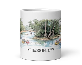 Withlacoochee River Tubing Kayak Mug | Florida Nature Adventure Souvenir