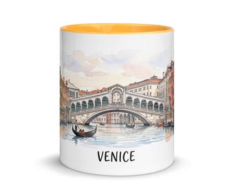 Venedig Rialtobrücke Aquarell Tasse | Italien Souvenir Kaffeetasse