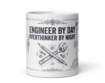 Engineer Overthinker Mug – Funny Gift for Nerds