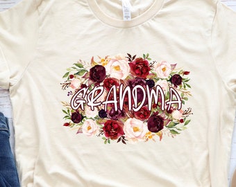 Grandma shirt, Floral grandma shirt, Great grandma shirt, grandma gift, girt for grandma, grandma, grandma to be, grandparent shirt Mama tee
