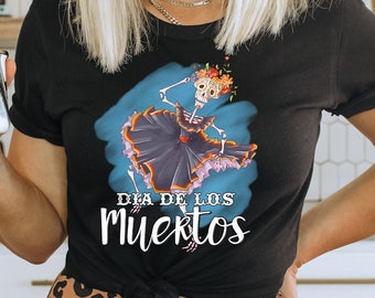 Floral Sugar Skull T-Shirt, Day of The Dead, Unisex Tee