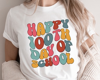 100 Days of School Shirt, Unisex Student Celebration Tee