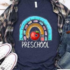 Preschool Teacher tee, Pre-K, Preschool Crew, Hello Preschool T-Shirt, Preschool Squad, Cute Preschool Teacher Shirt, Preschool Shirt, Pre-K