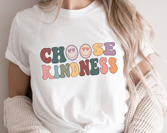 Retro Choose Kindness T-Shirt, Teacher Gift