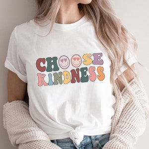 Choose Kindness shirt, Retro Teacher T-shirt, Cute Teacher shirt, Kindergarten teacher, Teacher T-Shirt, Preschool Teacher, New Teacher gift