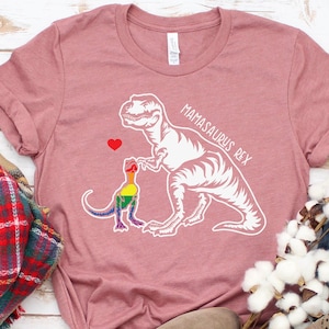 Free Mom Hugs LGBT Mom Saurus Rex Shirt, Mamasaurus Shirt, Proud Mom Shirt, LGBTQ Support Tee, Free Mom Hugs shirt, LGBT Family Shirt