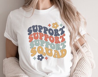 Retro Support Squad T-Shirt, School Staff Tee