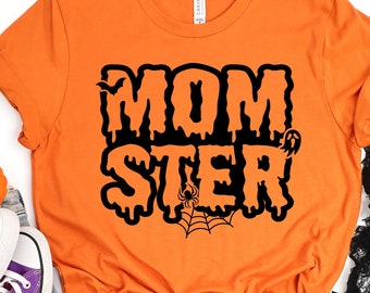 Momster Halloween T-Shirt, Spooky Mom Costume Shirt