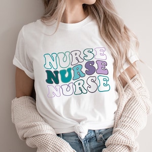 Groovy Nurse Shirt, Registered Nurse, Future Nurse shirt, Nurse Gift, RETRO shirt, Student Grad, Nurse Appreciation, RN LPN, Nursing School