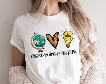Spanish Teacher Shirt, Bilingual Tee, Teacher Appreciation Gift