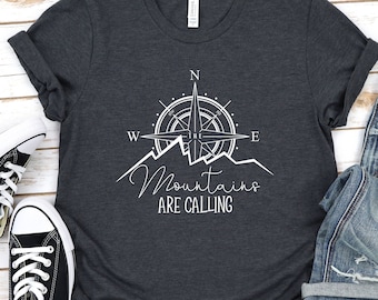 Mountains are Calling Unisex T-shirt, Camping Shirt