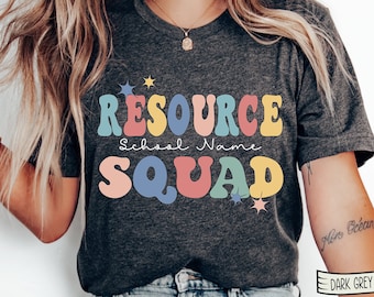 Resource Squad Teacher Shirt, School Resource Team