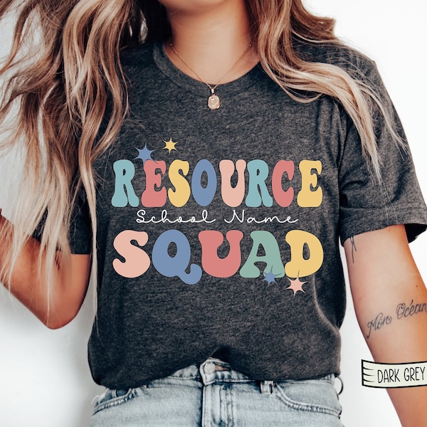 Resource Squad Shirt, School Teacher Resource Crew Shirt, Resource Teacher Gift, School Teacher Shirt Resource Squad Resource Team shirt