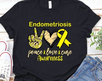 Endometriosis Awareness Shirt, Endo Warrior Ribbon Tee