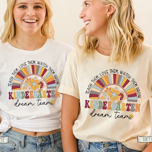 Kindergarten Crew Shirt, Retro Kinder Squad, Gift For Teachers, Teacher Team Shirts, Matching Team Shirts, Unisex Shirt, Back to School tee