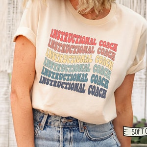 Instructional Coach Retro Shirt,Instructional Coach Gift,Educational Coach,Instructional Assistant,Educational Assistant,Instructional Coach Bild 1