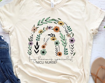 Wildflower NICU Nurse Shirt, Neonatal Intensive Care Unit T-Shirt